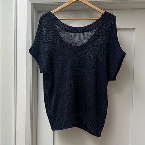 Women's Navy Knit Sweater